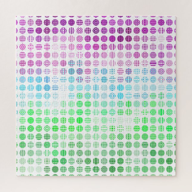Groovy Eclectic Boho Abstract Toric Pride Flag Jigsaw Puzzle (Vertical)