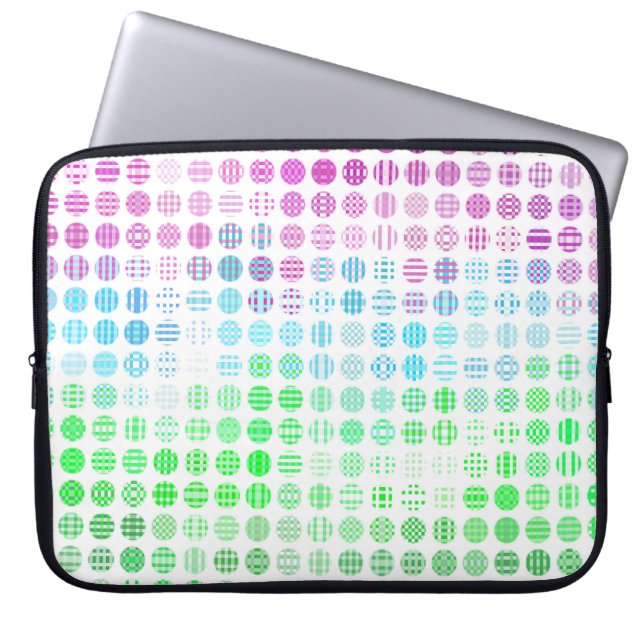 Groovy Eclectic Boho Abstract Toric Pride Flag Laptop Sleeve (Front)