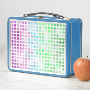 Groovy Eclectic Boho Abstract Toric Pride Flag Metal Lunch Box