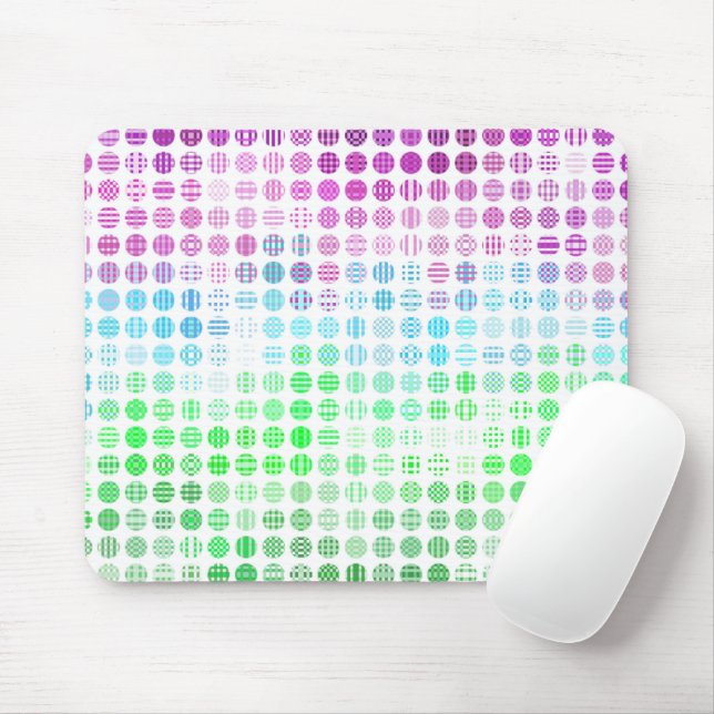 Groovy Eclectic Boho Abstract Toric Pride Flag Mouse Pad (With Mouse)