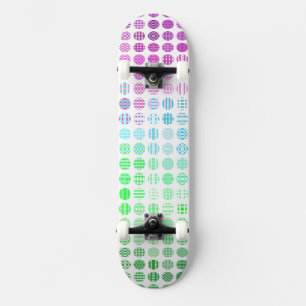 Groovy Eclectic Boho Abstract Toric Pride Flag Skateboard