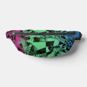 Groovy Eclectic Retro Trippy Polysexual Pride Flag Bum Bags
