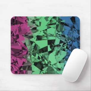 Groovy Eclectic Retro Trippy Polysexual Pride Flag Mouse Pad