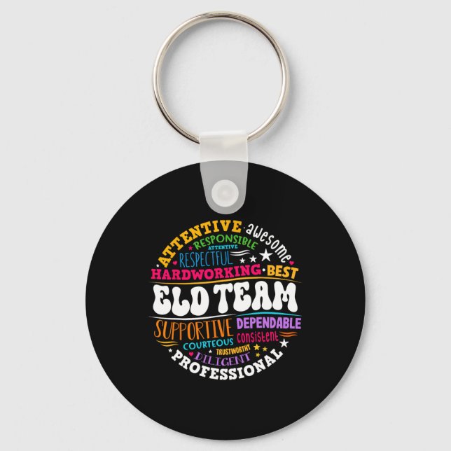 Groovy Eld Team Crew English Language Development  Key Ring (Front)