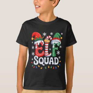 Groovy Elf Squad Elf Family Christmas Matching Paj T-Shirt