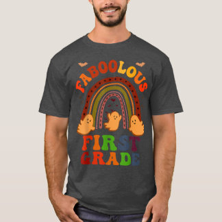 Groovy FABOOLOUS 1ST GRADE TEACHER Costume This Is T-Shirt