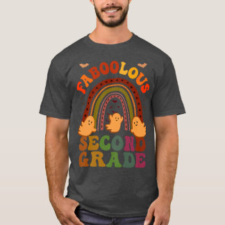 Groovy FABOOLOUS 2ND GRADE TEACHER Costume This Is T-Shirt