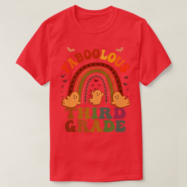 Groovy FABOOLOUS 3RD GRADE TEACHER Costume This Is T-Shirt (Design Front)