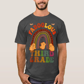 Groovy FABOOLOUS 3RD GRADE TEACHER Costume This Is T-Shirt