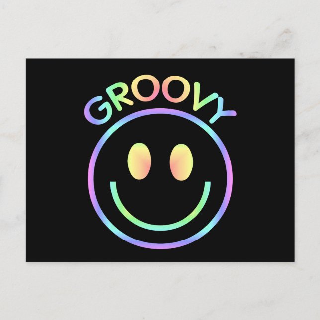 Groovy Face Postcard (Front)