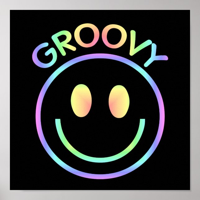 Groovy Face | Retro 70's Poster (Front)