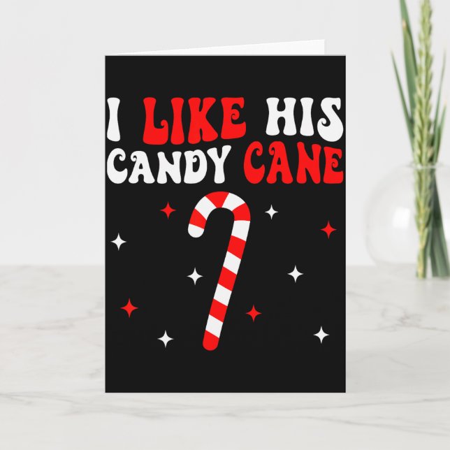 Groovy Family Christmas Couple Matching Funny Tee  Card (Front)