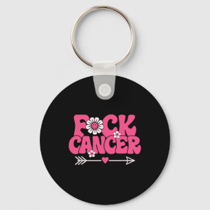 Groovy Fck Cancer Key Ring