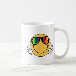 Groovy Field Day Sungles Smile Face Teacher Kids  Coffee Mug