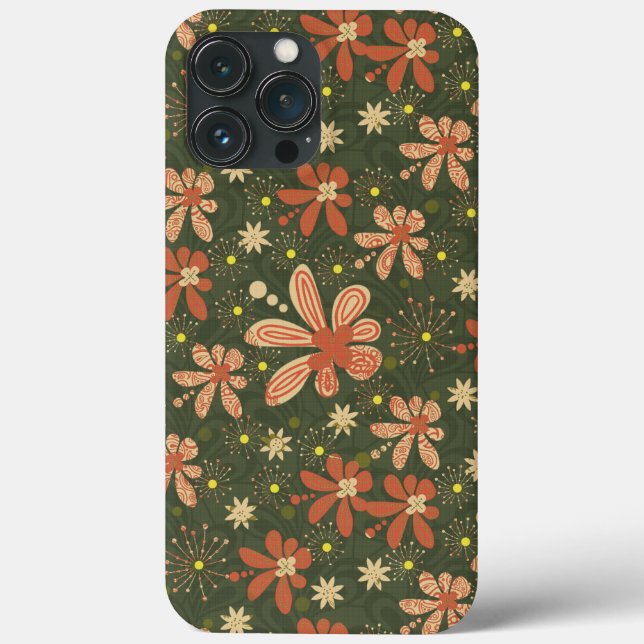 Groovy floral green  Case-Mate iPhone case (Back)