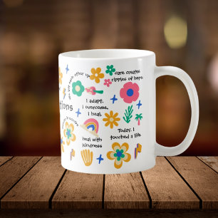 Groovy Floral Nurse Retro RN Graduation Gift Her Coffee Mug