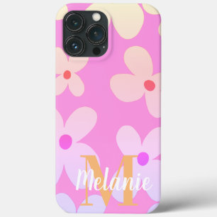 Groovy Flower Bright Orange Pattern Name      Case