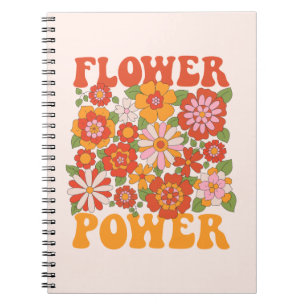Groovy Flower Power Graphic Notebook