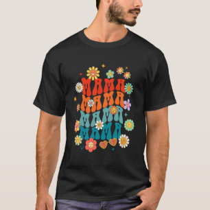 Groovy Flower, Power, Mama, Vintage Aesthetic T-Shirt