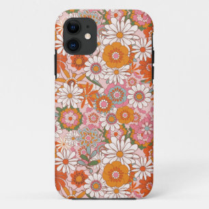 Groovy Flower Power Pattern iPhone 11 Case