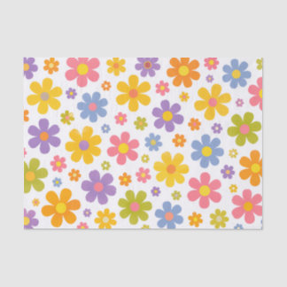 Groovy Flower Power Tissue Paper