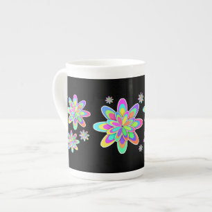 Groovy Flowers Bone China Mug