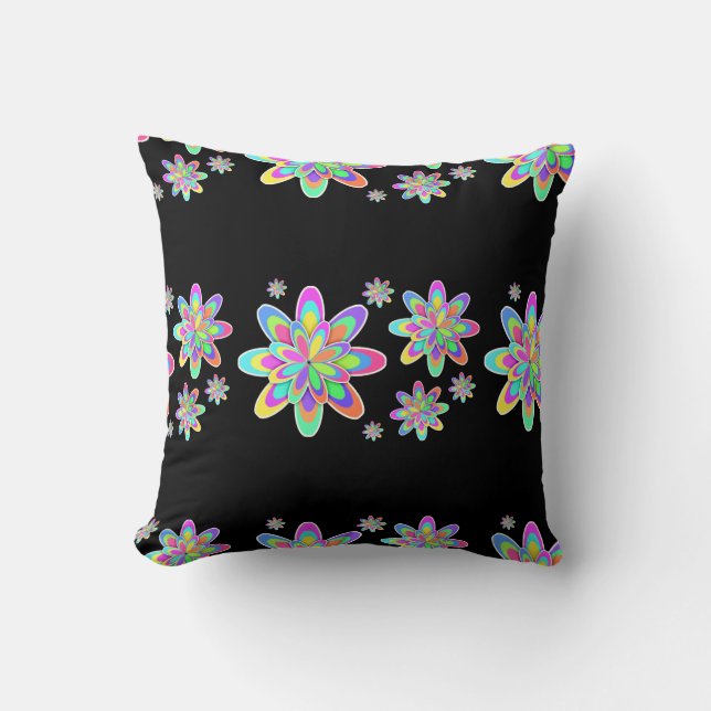 Groovy Flowers Cushion (Front)
