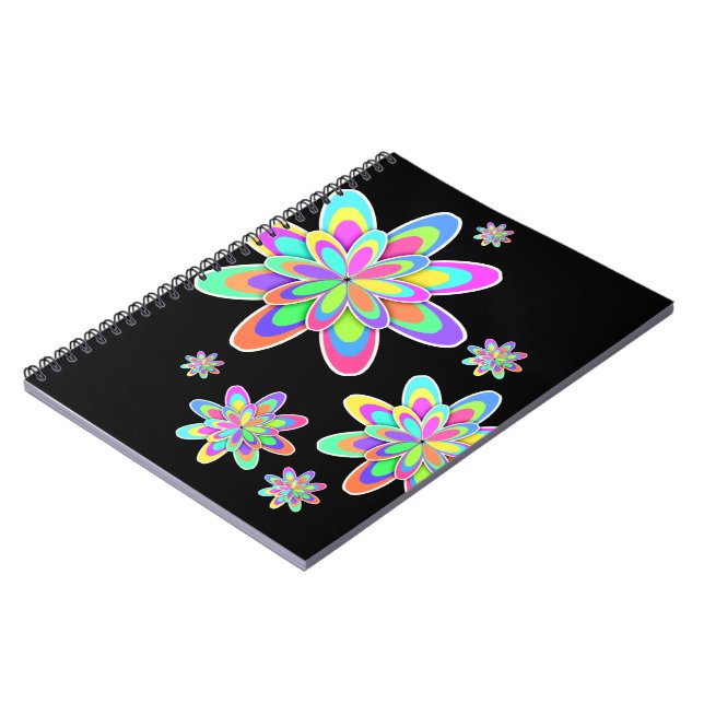 Groovy Flowers Notebook (Left Side)
