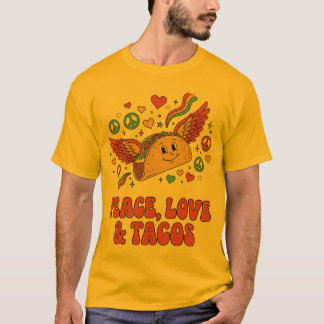 Groovy Flying Angel Taco T-Shirt