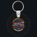 Groovy Front Desk Financial Secretary Admin Apprec Key Ring<br><div class="desc">Groovy Front Desk Financial Secretary Admin Appreciation</div>