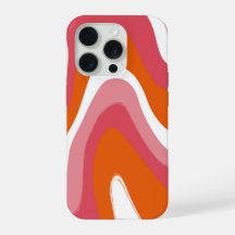 Groovy Fun Colourful Orange and Pink Swirl