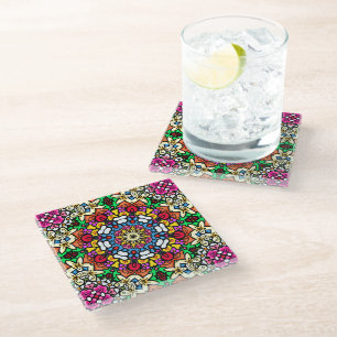 Groovy Funky Flower Power Coaster