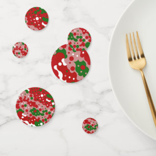 Groovy Funky Mod Retro Christmas Pattern Confetti