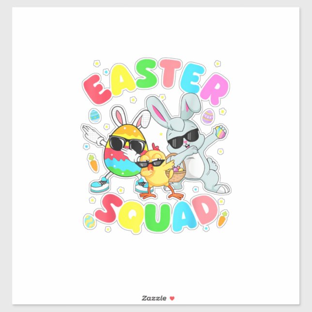 Groovy Funny Rabbit Egg Chick Easter Squad Day Men (Sheet)