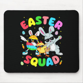 Groovy Funny Rabbit Egg Chick Easter Squad Day Men Mouse Pad