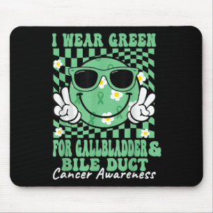 Groovy Gallbladder And Bile Duct Cancer Awareness Mouse Pad
