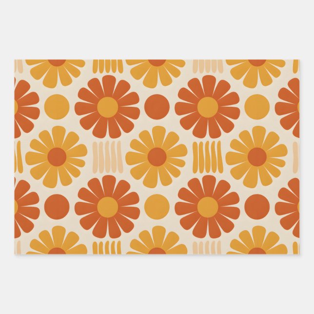 Groovy Garden  Wrapping Paper Sheet (Front)