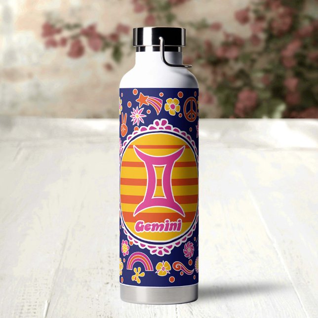 Groovy Gemini Custom Water Bottle (Creator Uploaded)