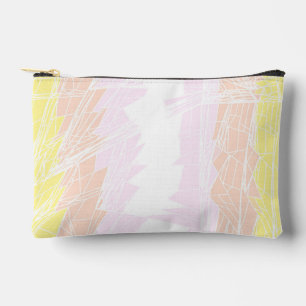 Groovy Geometric Abstract Pangender Pride Flag Accessory Pouch