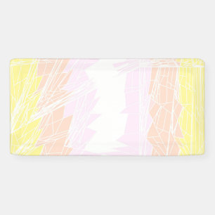 Groovy Geometric Abstract Pangender Pride Flag Banner