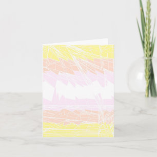 Groovy Geometric Abstract Pangender Pride Flag Card