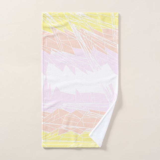 Groovy Geometric Abstract Pangender Pride Flag Hand Towel (Hand Towel)
