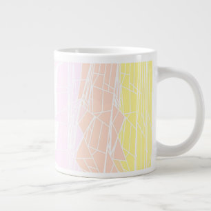 Groovy Geometric Abstract Pangender Pride Flag Large Coffee Mug