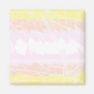Groovy Geometric Abstract Pangender Pride Flag Magnet