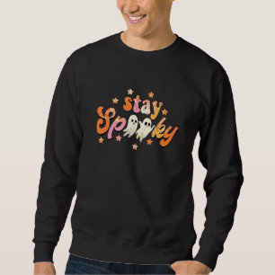 Groovy Ghost Halloween Stay Spooky Cute Sweatshirt
