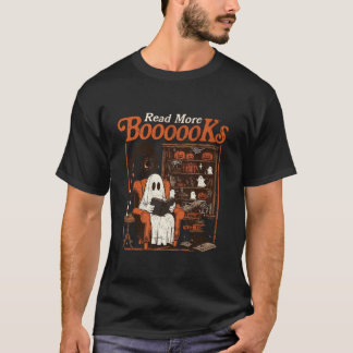 Groovy Ghost Read More Books Funny Teacher Hallowe T-Shirt