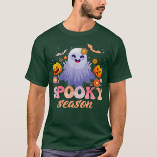 Groovy Ghost Spooky Season Funny Halloween Costume T-Shirt