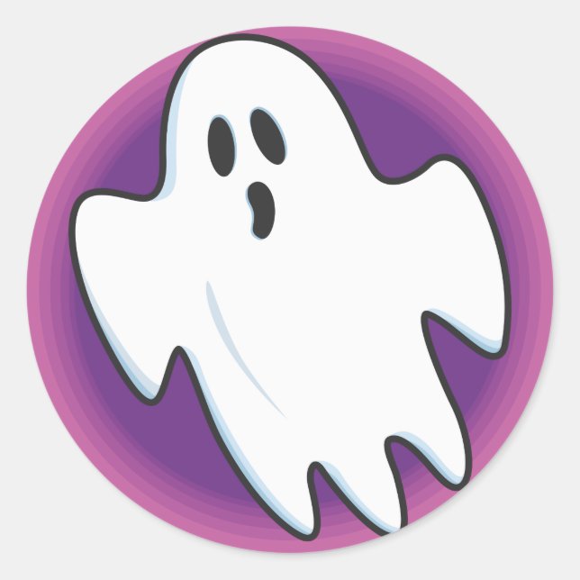 Groovy Ghost Stickers (Front)
