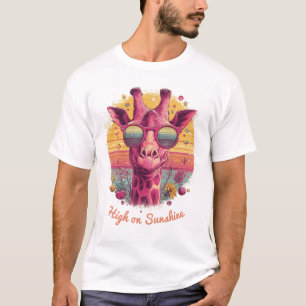 Groovy Giraffe   Retro Sunshine Vibes Men T-shirt