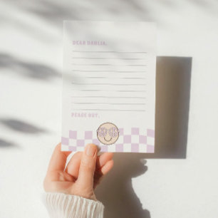 Groovy Girl Chequered Happy Face Time Capsule Card